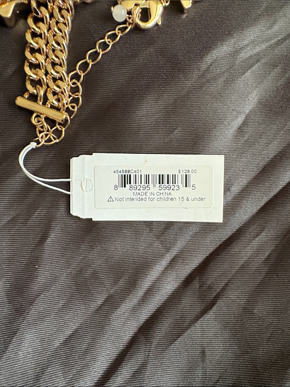 Betsey Johnson EVIL EYE Pendant Necklace Crystal Stars Rhinestones Gold Tone NWT - Picture 5 of 6